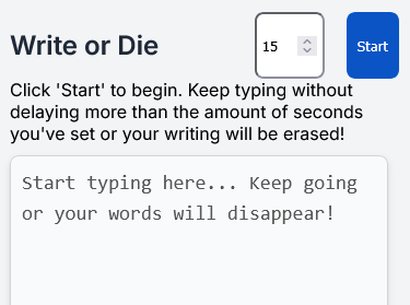 Write or Die Write or Die