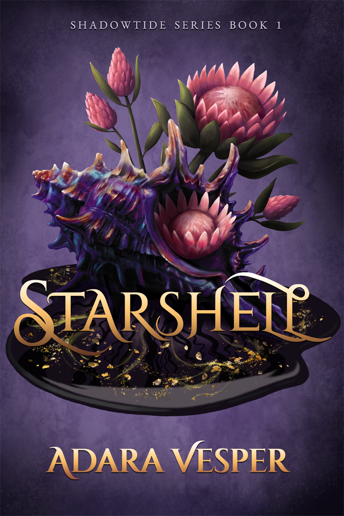 Starshell by Adara Vesper - Shadowtide Book 1 ocean vibes romantasy novel cover